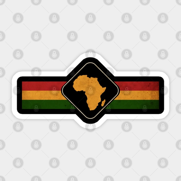 Africa Ras Sticker by CTShirts